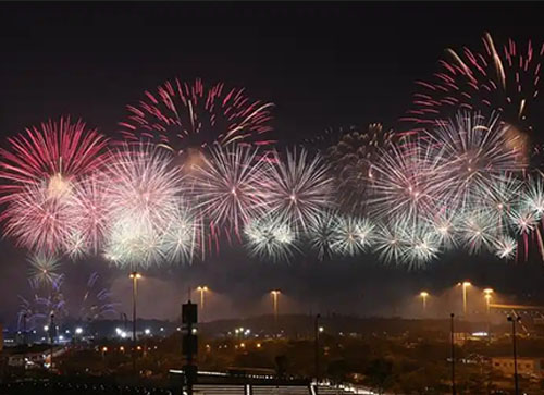 平乡县焰火晚会